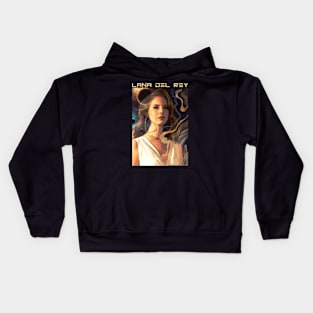 lana del rey unofficial merch by svkarnoprodvktion Kids Hoodie